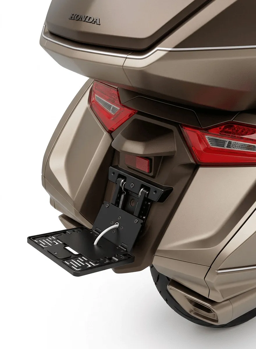 Откидная рамка МОНО на мотоцикле